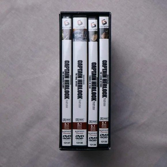 Space Pirate Captain Harlock The Endless Odyssey DVD Box Set Vol 1 2 3 4 Geneon - Picture 2 of 6